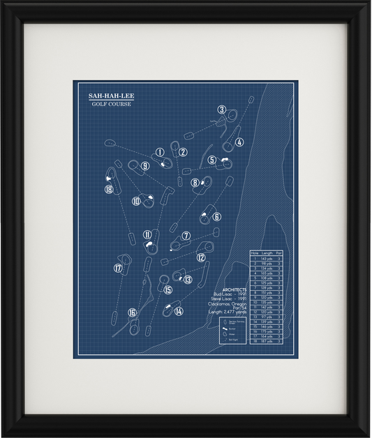 Sah-Hah-Lee Golf Course Blueprint (Print)