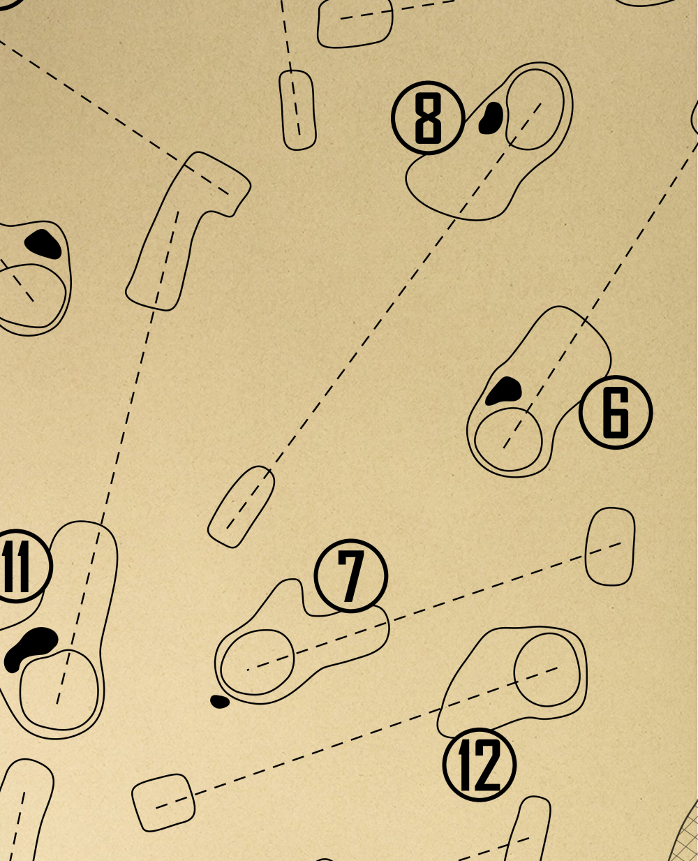 Sah-Hah-Lee Golf Course Outline (Print)