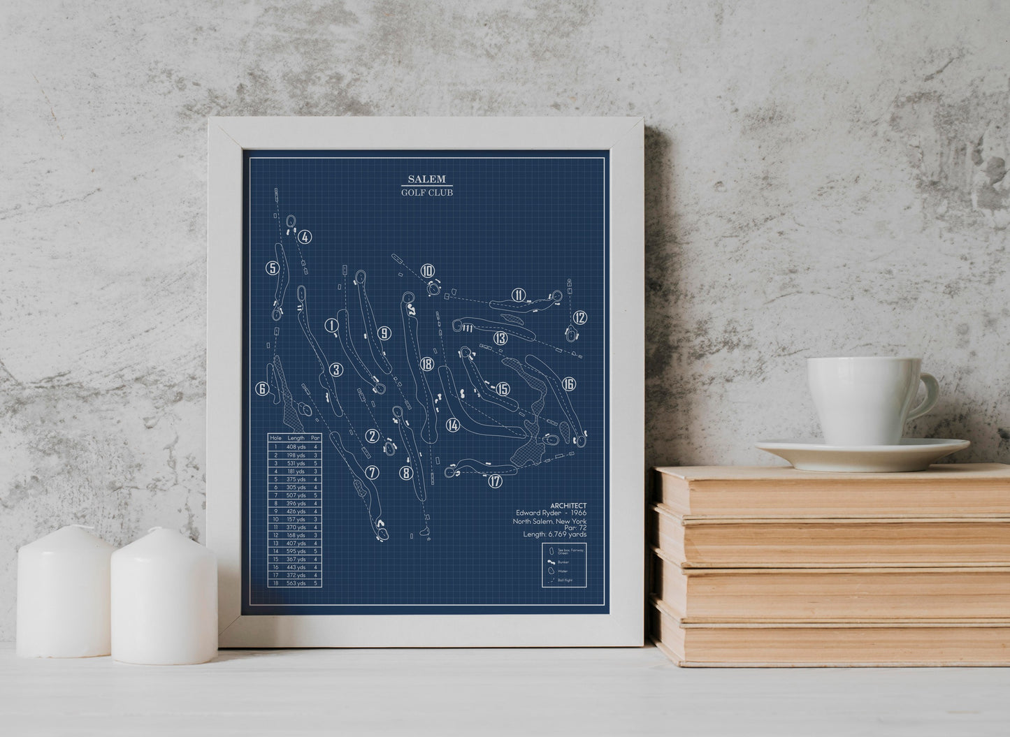 Salem Golf Club Blueprint (Print)
