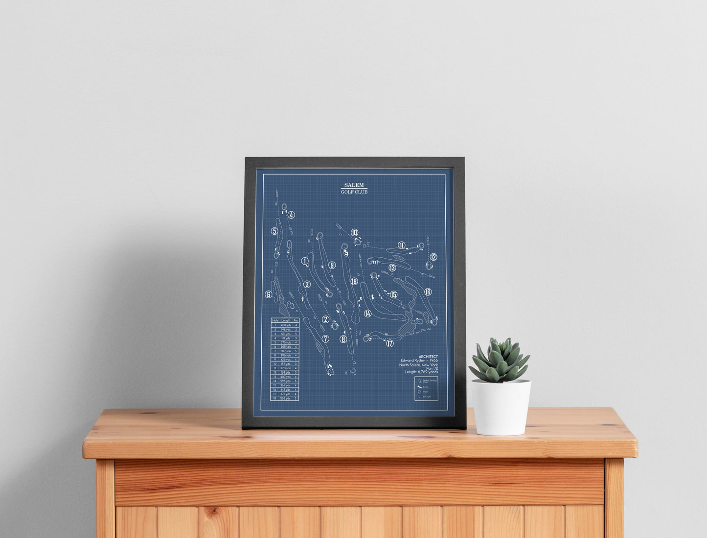 Salem Golf Club Blueprint (Print)