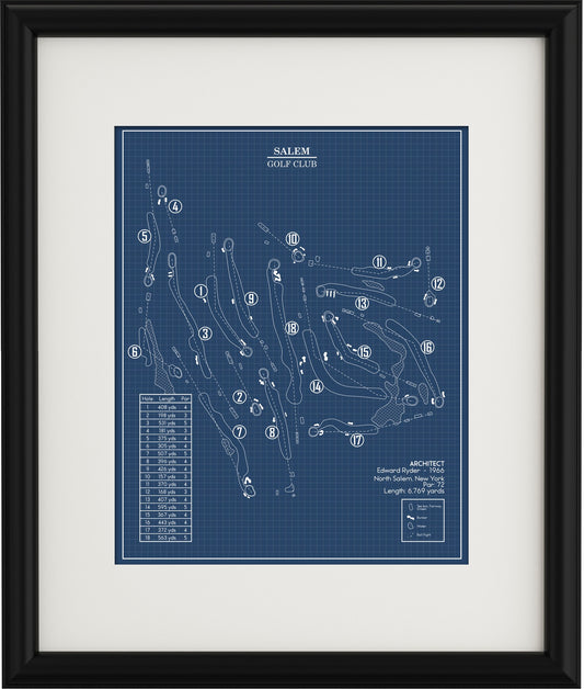 Salem Golf Club Blueprint (Print)