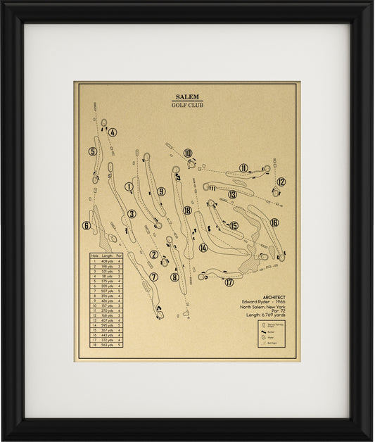 Salem Golf Club Outline (Print)