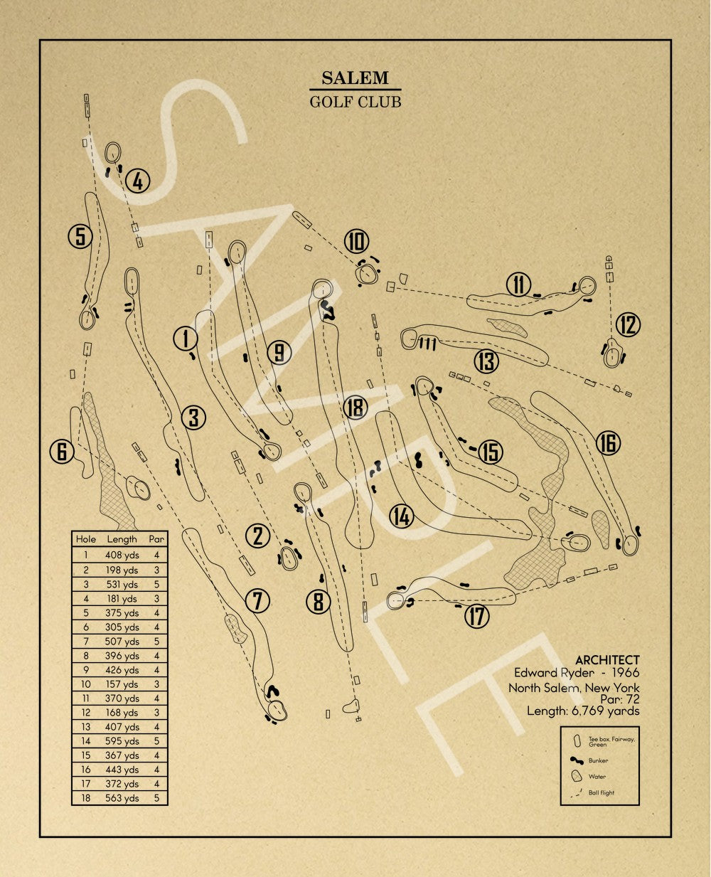 Salem Golf Club in North Outline (Print)
