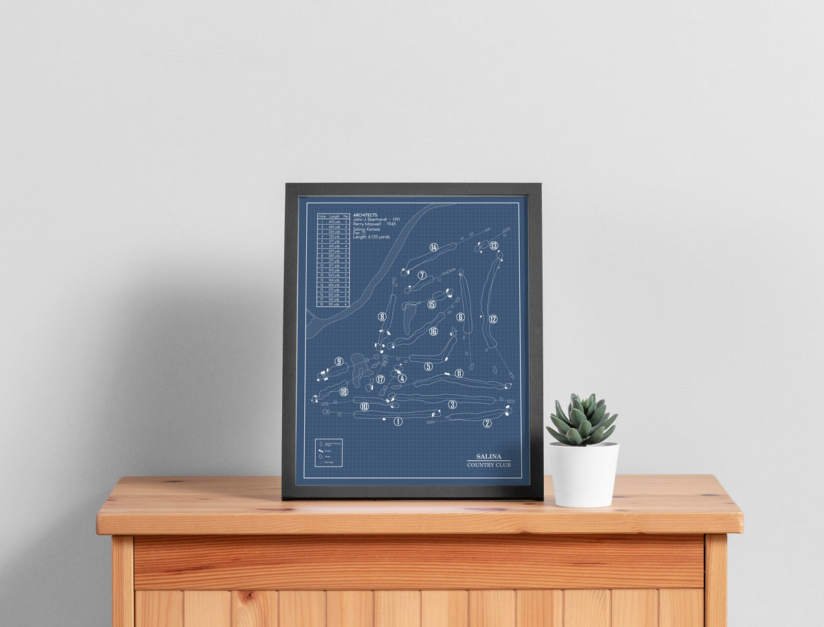 Salina Country Club Blueprint (Print)