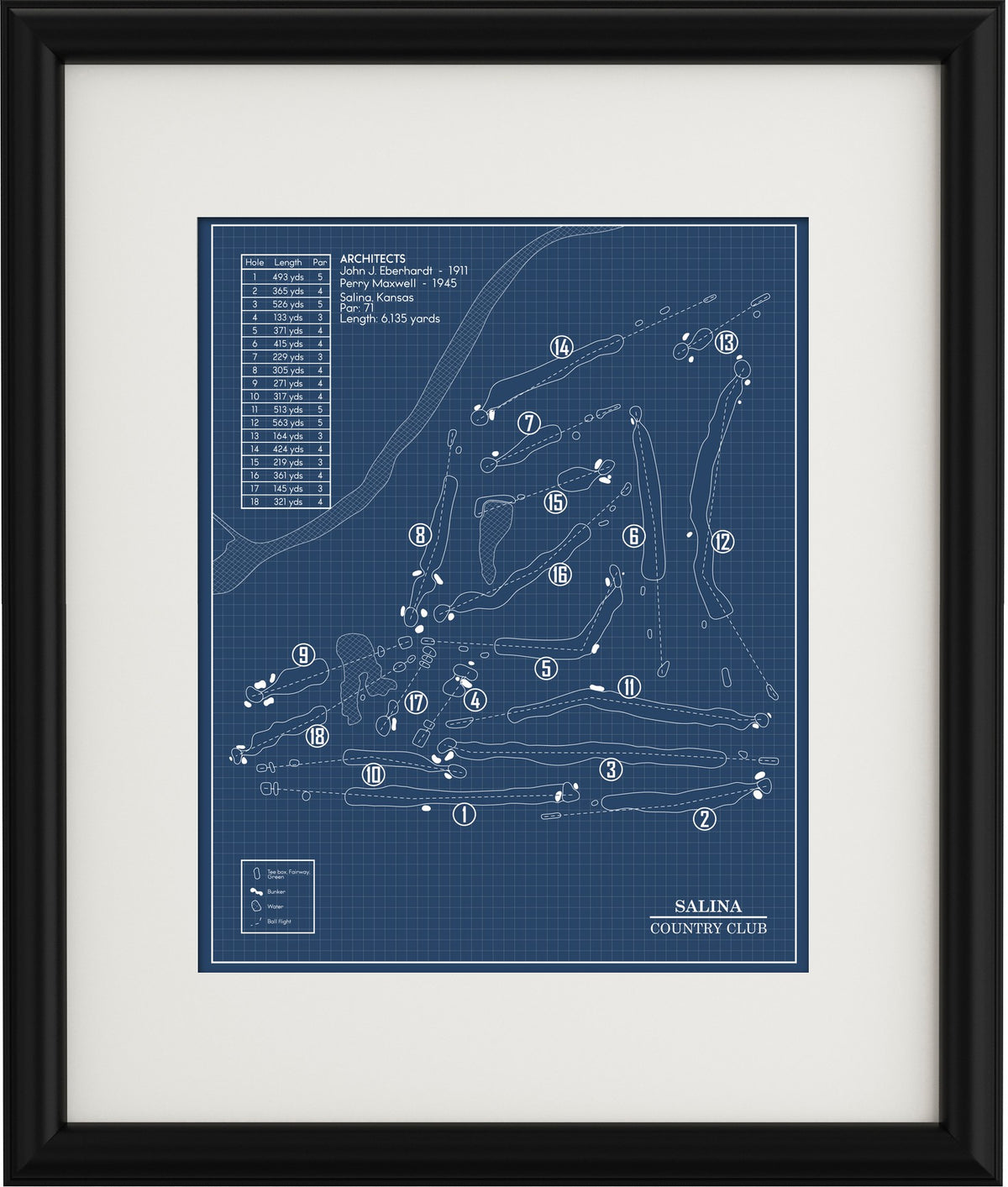 Salina Country Club Blueprint (Print)