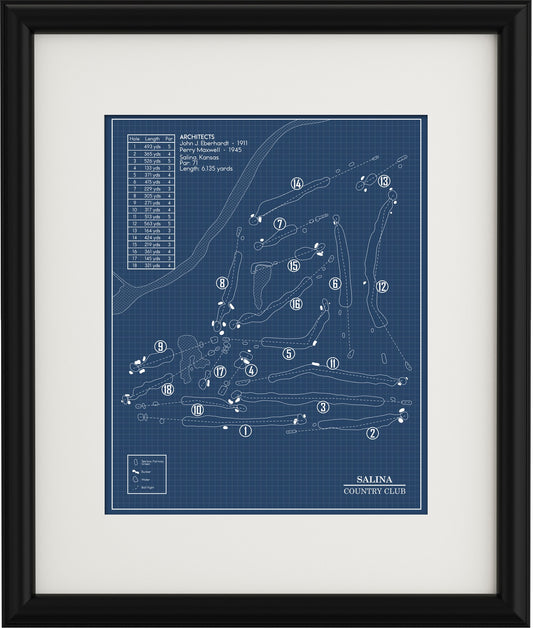 Salina Country Club Blueprint (Print)