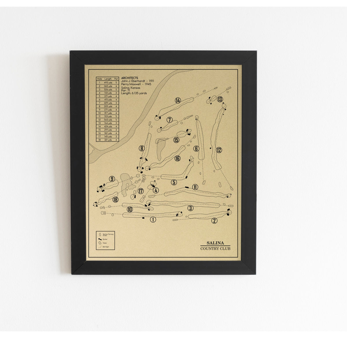 Salina Country Club Outline (Print)