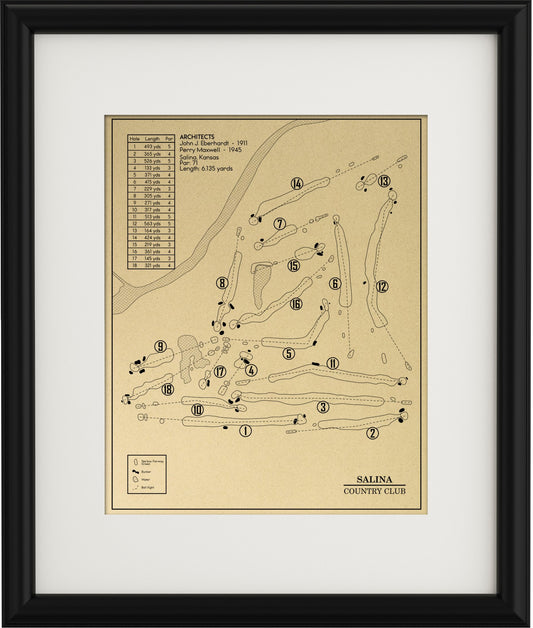 Salina Country Club Outline (Print)