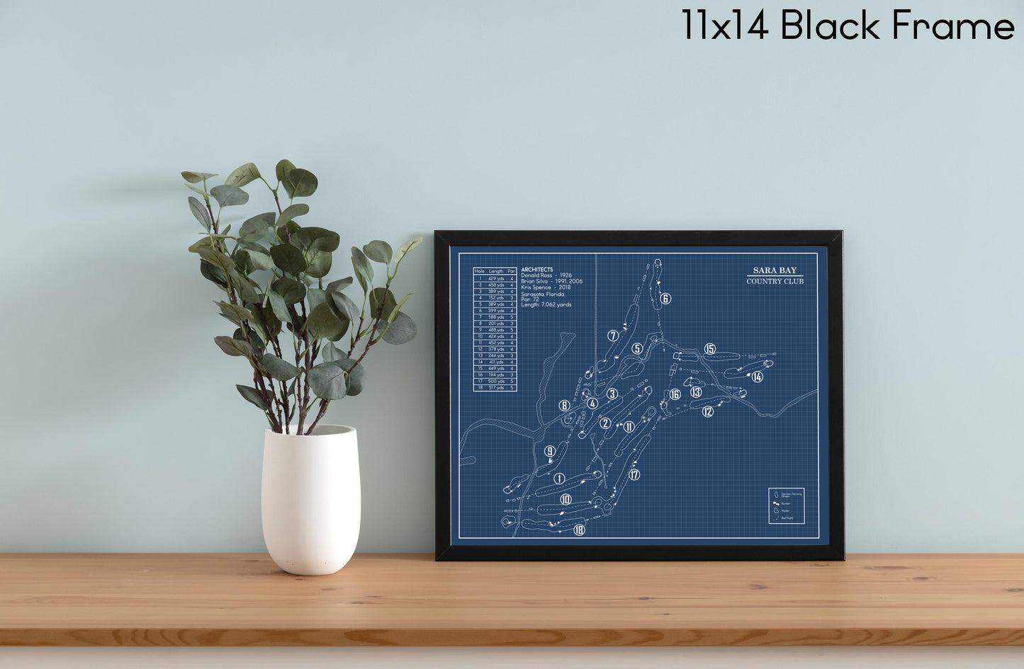 Sara Bay Country Club Blueprint (Print)