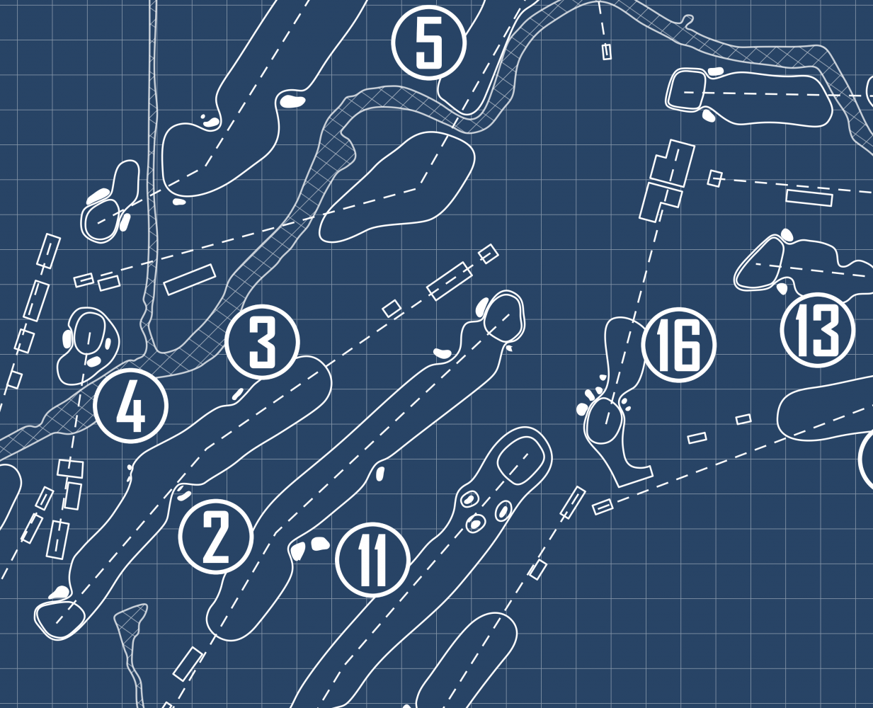 Sara Bay Country Club Blueprint (Print)