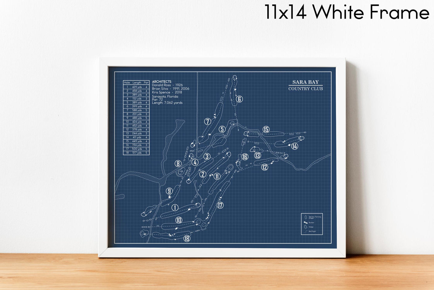 Sara Bay Country Club Blueprint (Print)