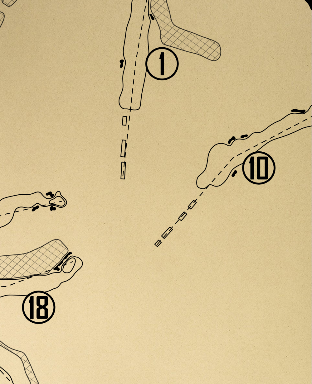 Retreat at Sea Island Golf Club Outline (Print)
