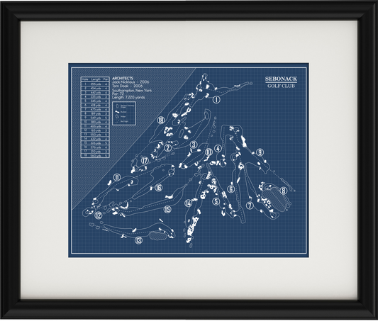 Sebonack Golf Club Blueprint (Print)