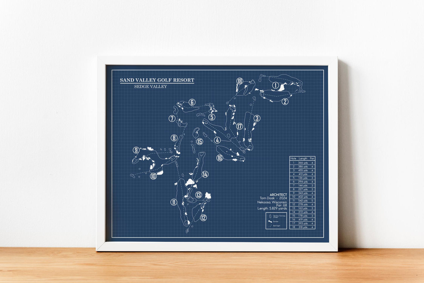 Sand Valley Golf Resort, Sedge Valley Course Blueprint (Print)