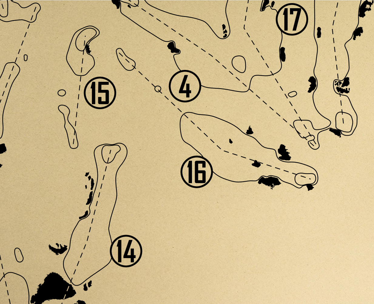 Sand Valley Golf Resort, Sedge Valley Course Outline (Print)