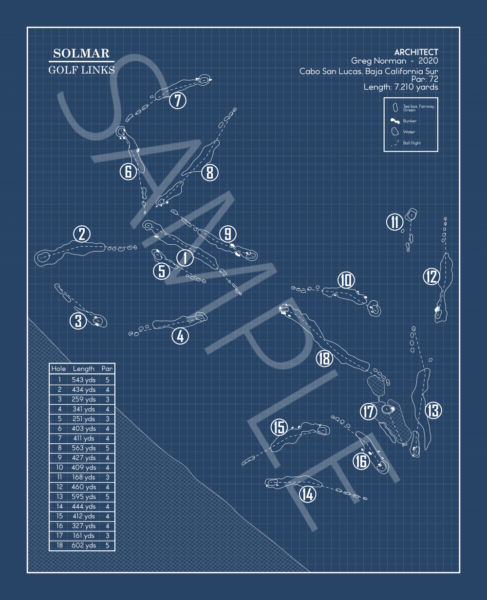 Solmar Golf Links Blueprint (Print)