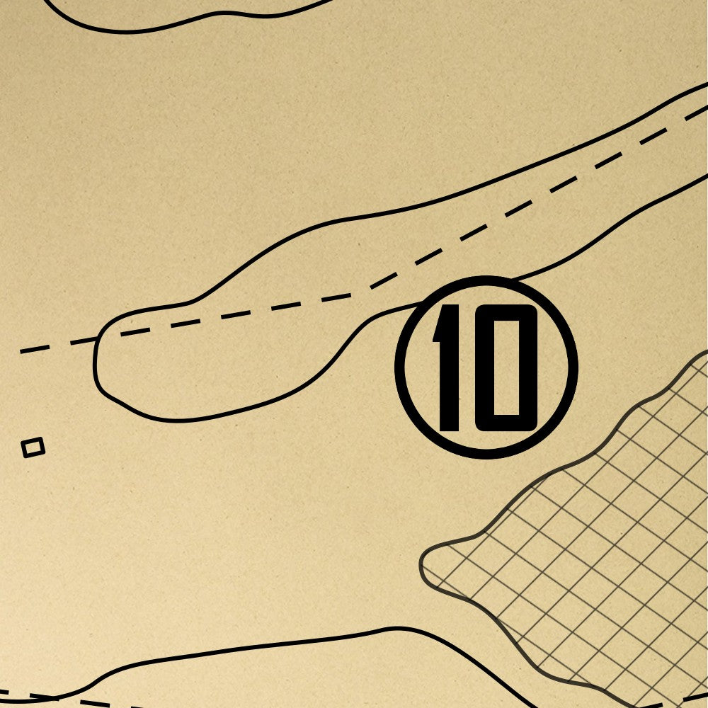 Squire Creek Country Club Outline (Print)