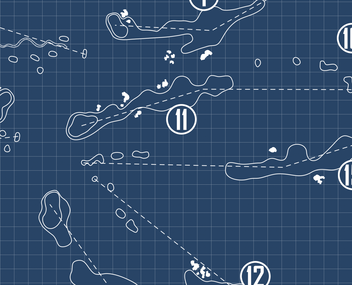 St Andrews Castle Course Blueprint (Print)