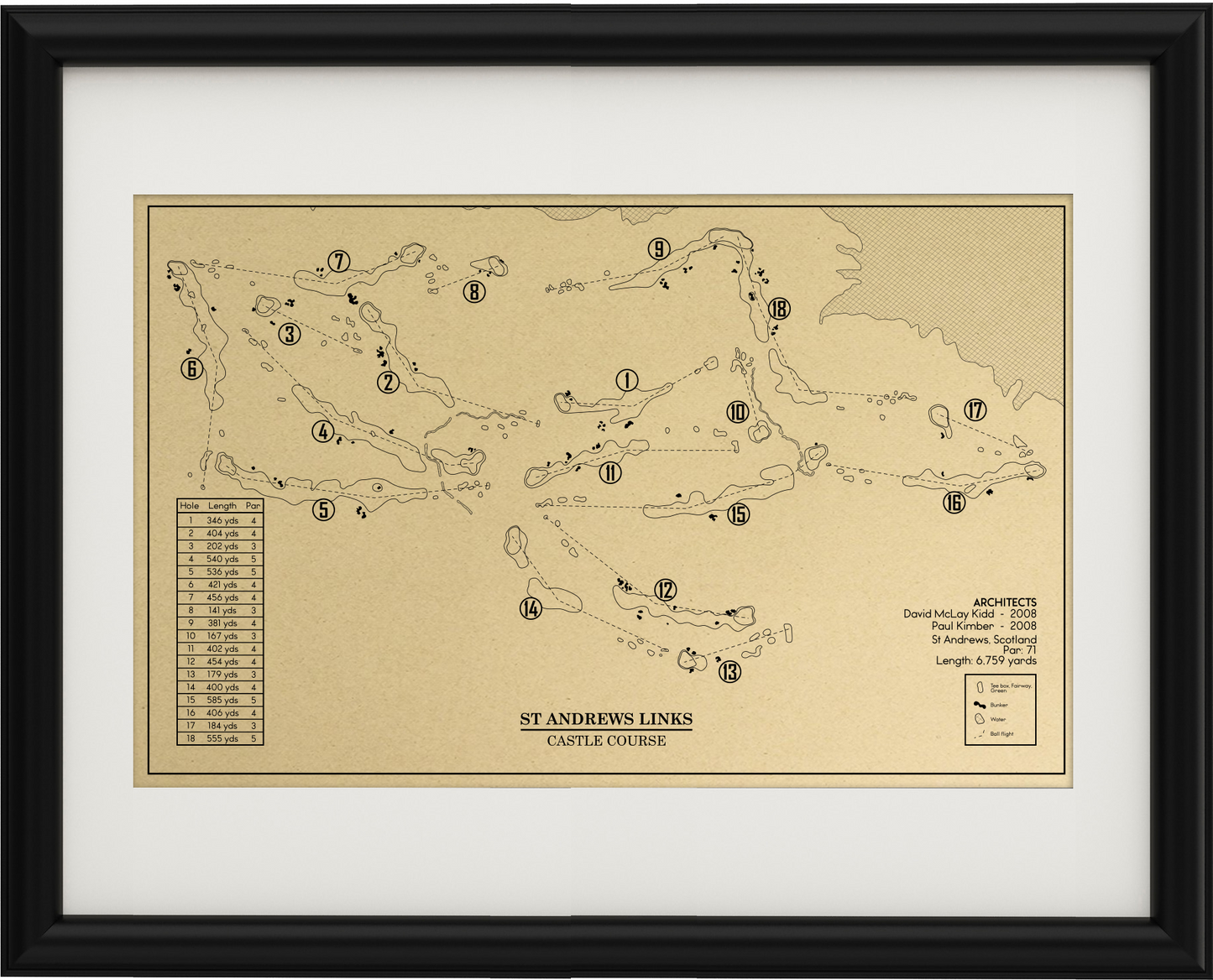 St Andrews Castle Course Outline (Print)