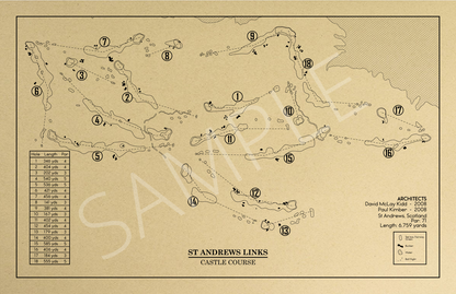 St Andrews Castle Course Outline (Print)
