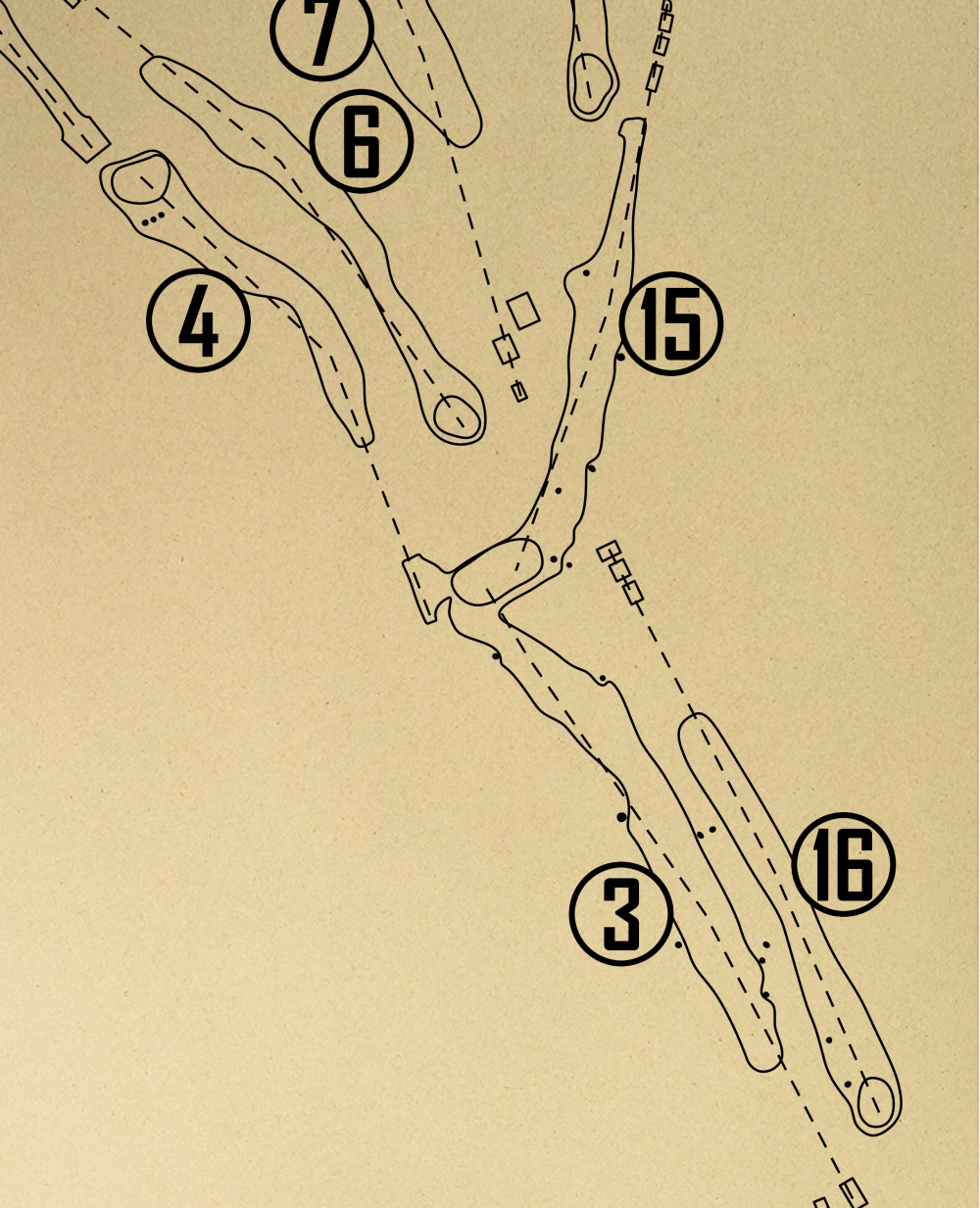 The New Course at St Andrews Links Outline (Print)