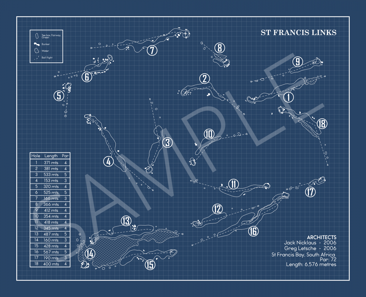 St Francis Links Blueprint (Print)