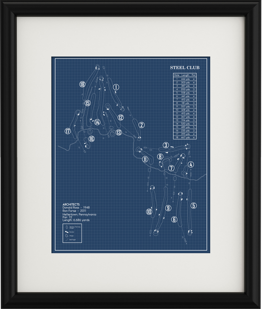 Steel Club Blueprint (Print)