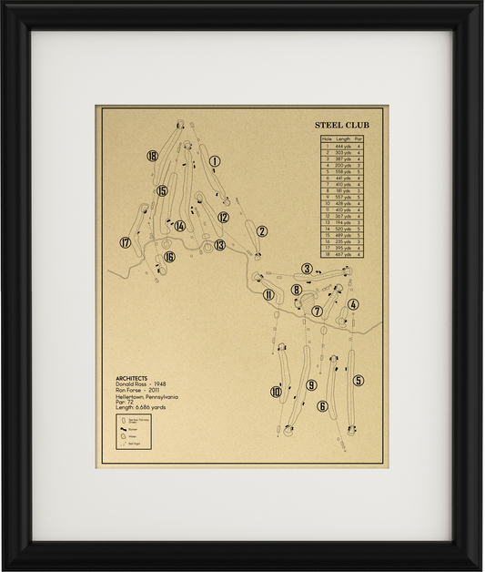 Steel Club Outline (Print)
