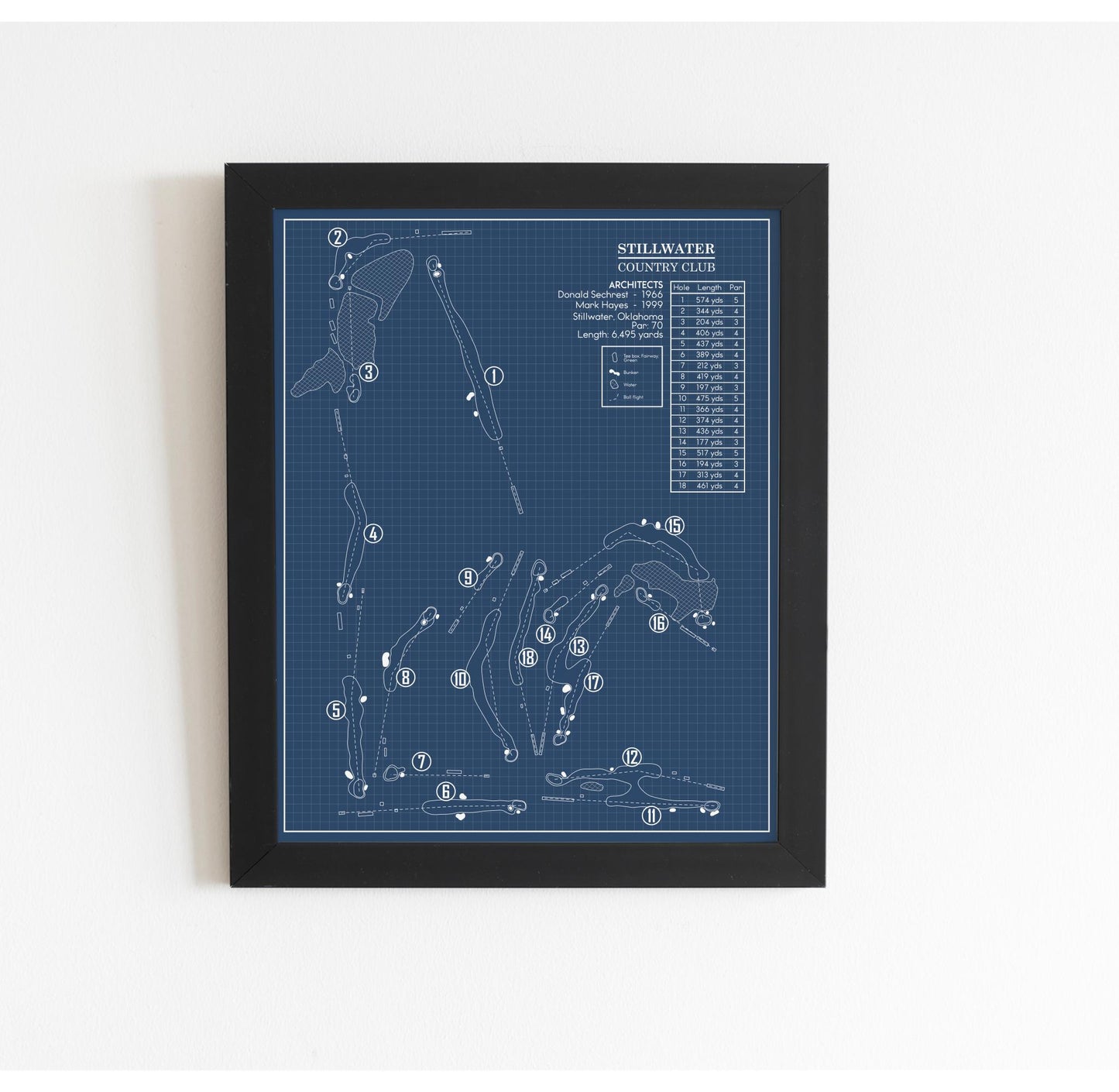 Stillwater Country Club Blueprint (Print)