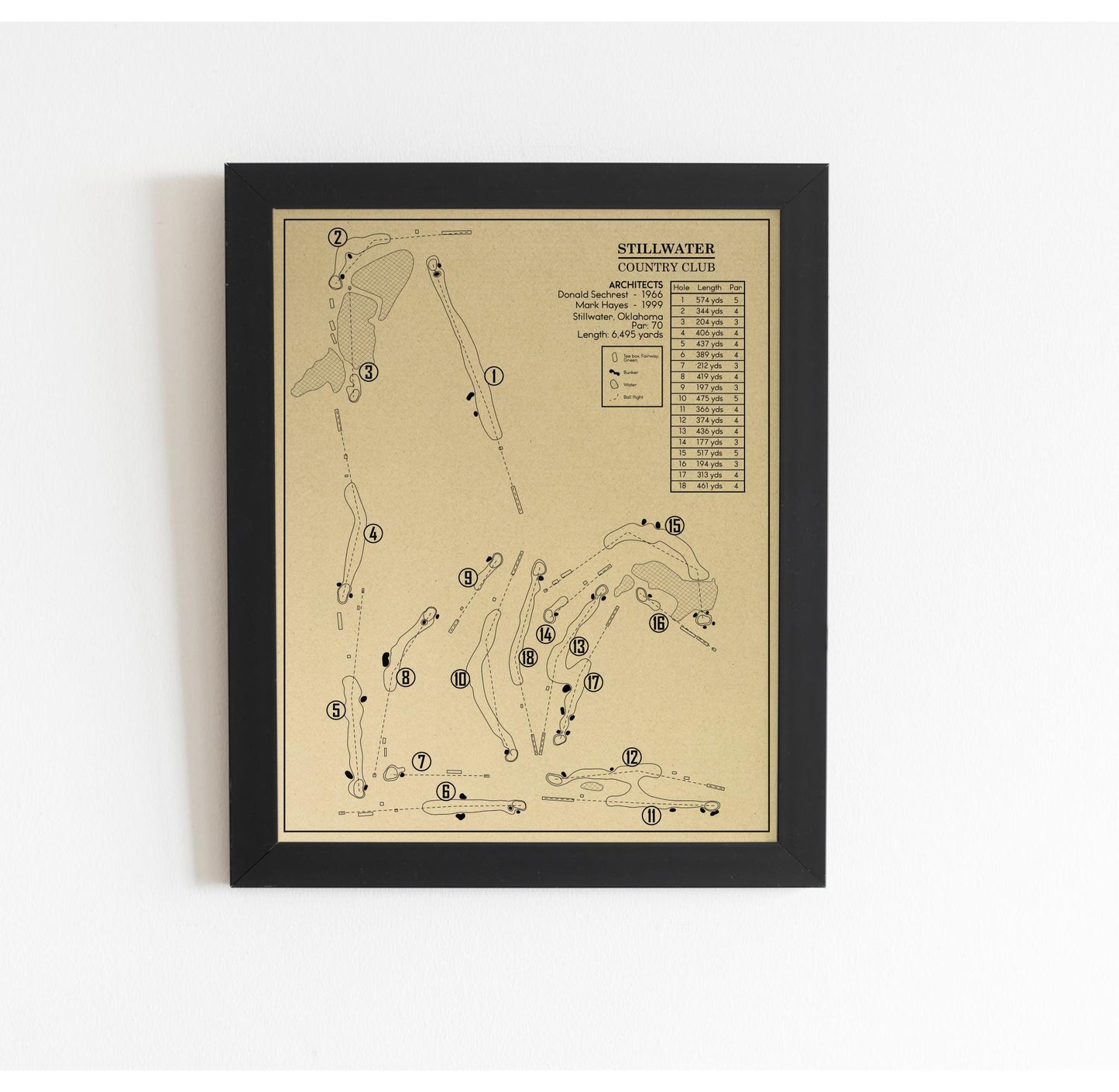 Stillwater Country Club Outline (Print)