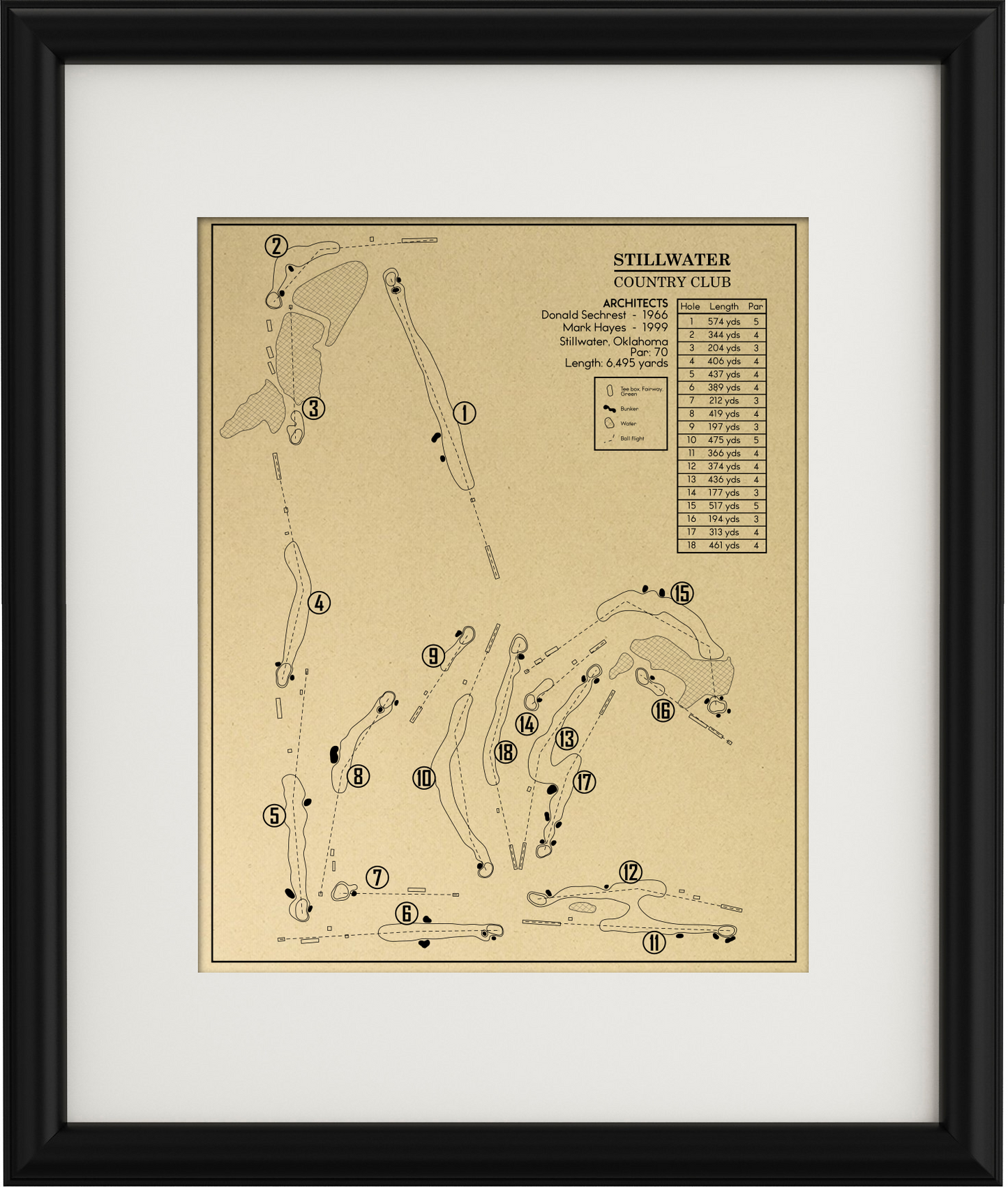 Stillwater Country Club Outline (Print)