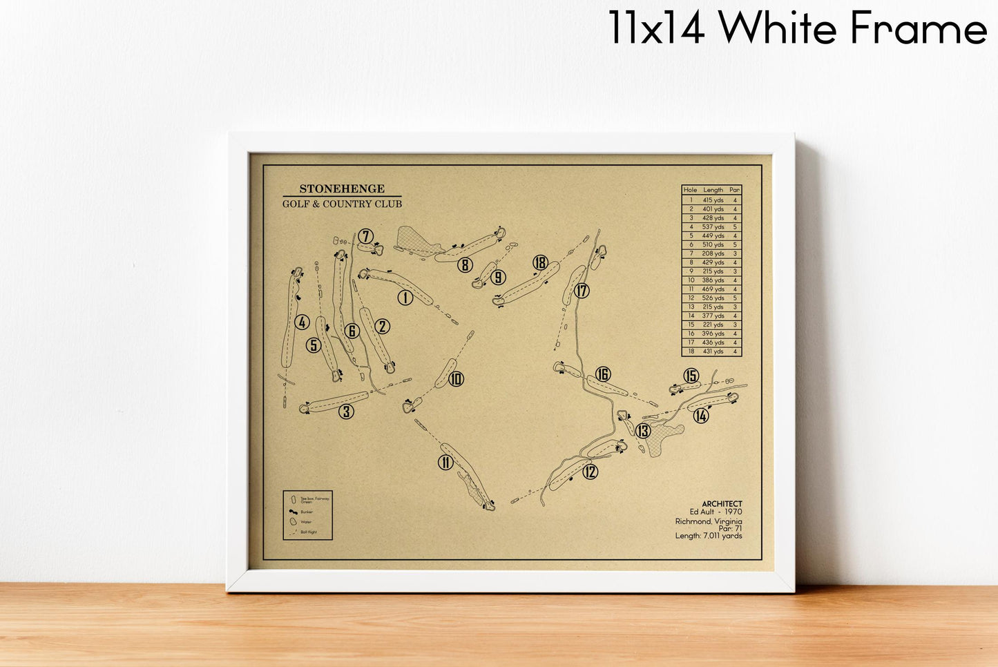 Stonehenge Golf & Country Club Outline (Print)