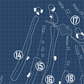 Sunnybrook Golf Club Blueprint (Print)