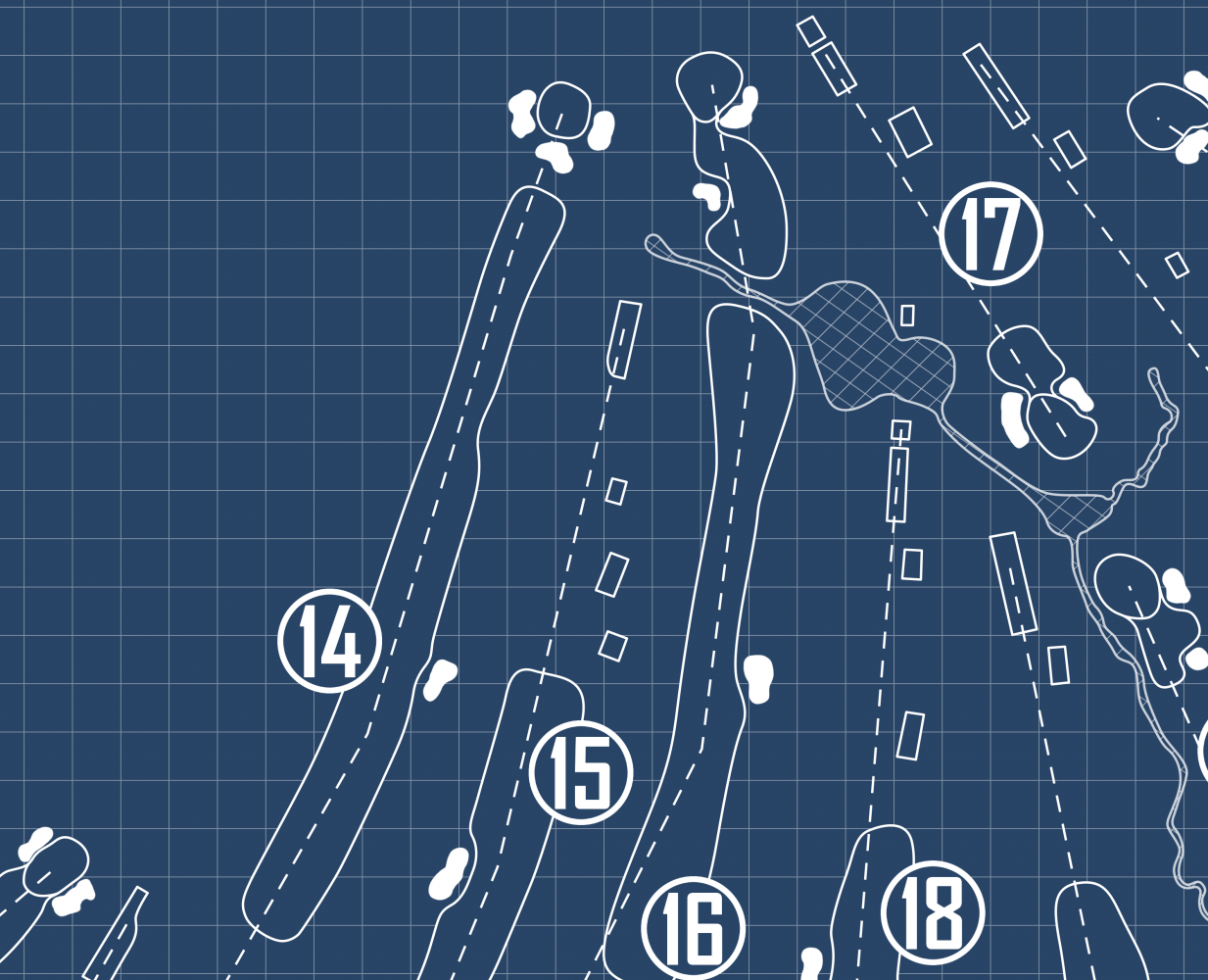 Sunnybrook Golf Club Blueprint (Print)
