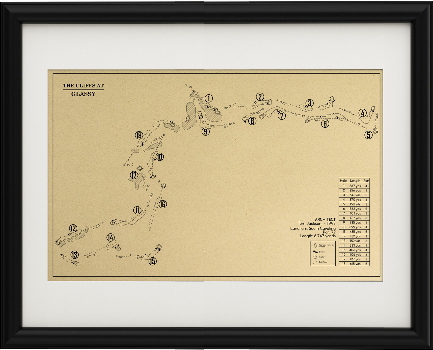 The Cliffs at Glassy Outline (Print)
