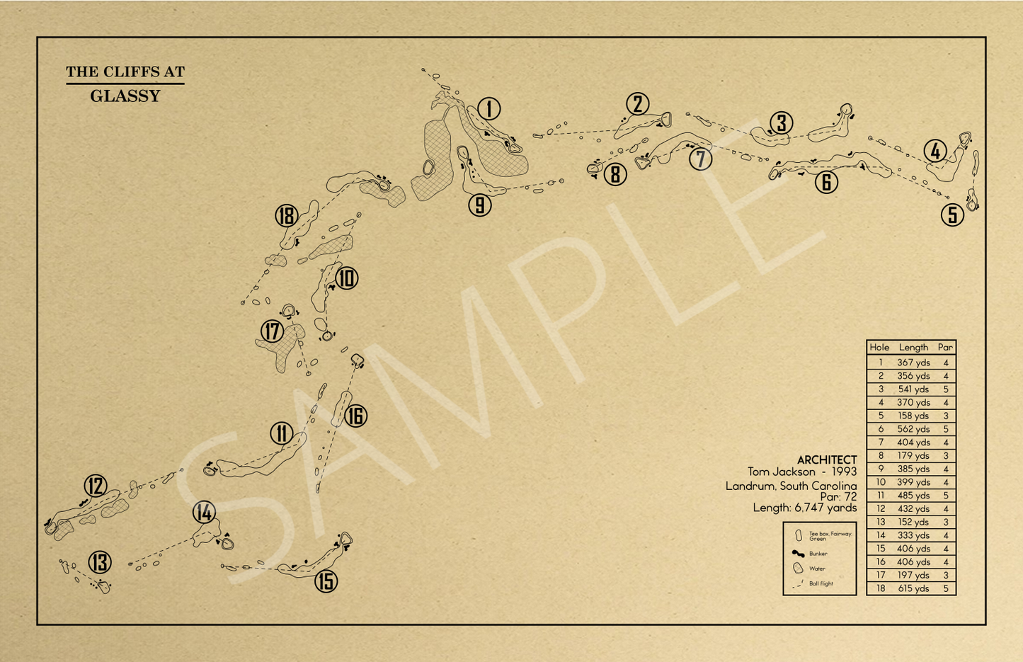 The Cliffs at Glassy Outline (Print)