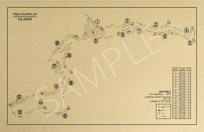 The Cliffs at Glassy Outline (Print)
