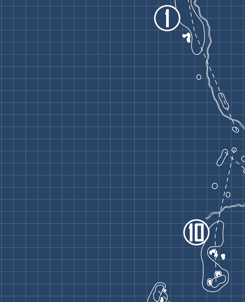 The Cliffs at Keowee Falls Blueprint (Print)