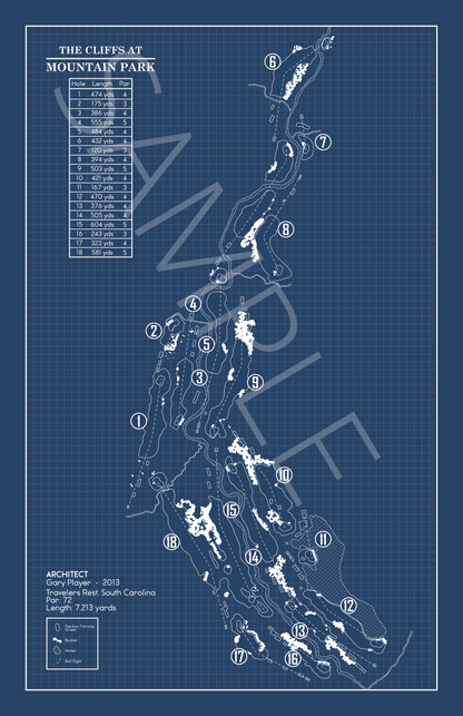 The Cliffs at Mountain Park Blueprint (Print)