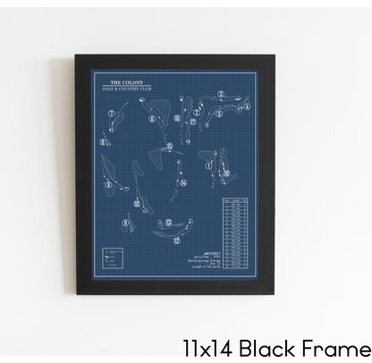 The Colony Golf & Country Club Blueprint (Print)
