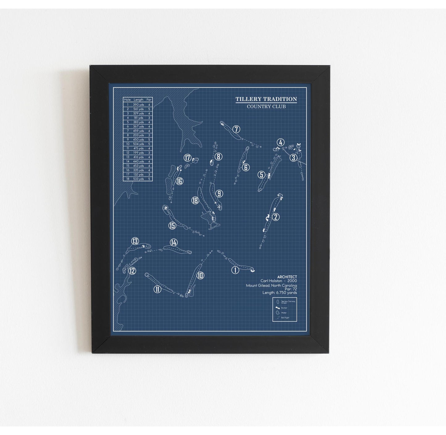 Tillery Tradition Country Club Blueprint (Print)