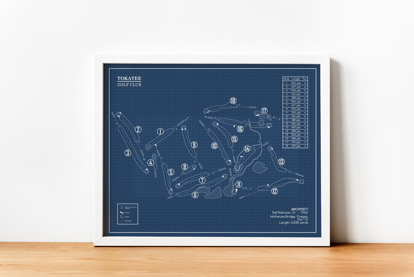 Tokatee Golf Club Blueprint (Print)