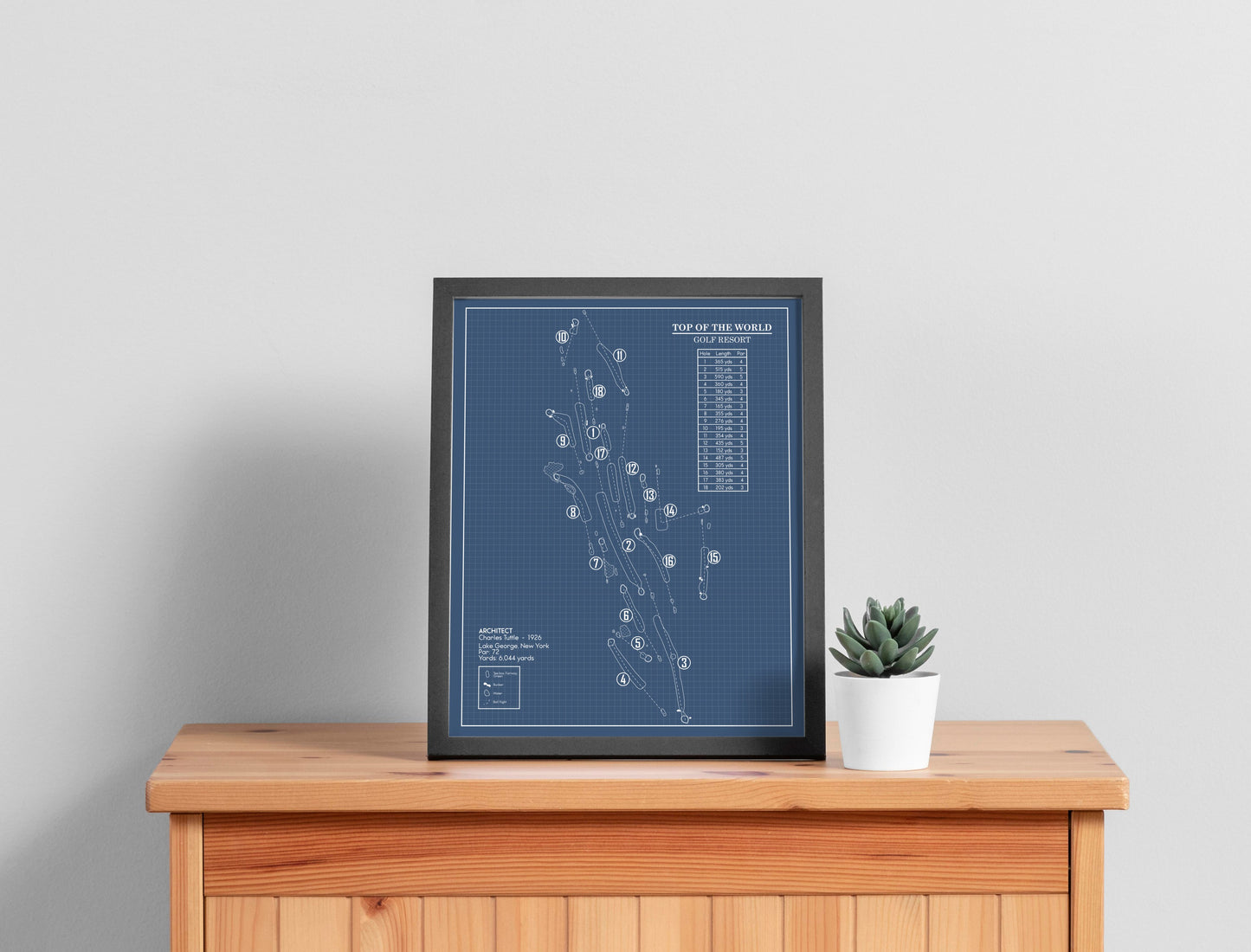Top of the World Golf Resort Blueprint (Print)