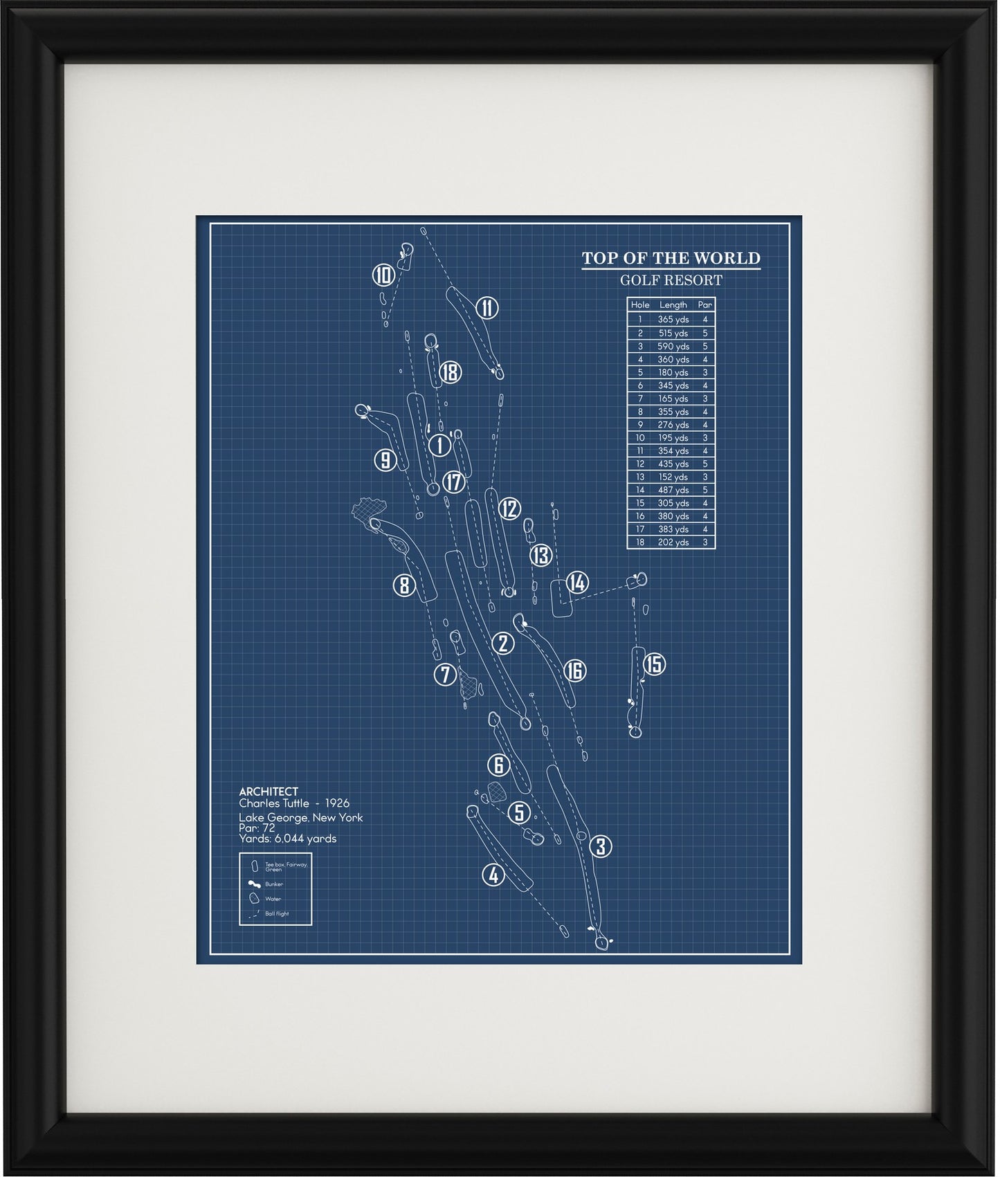 Top of the World Golf Resort Blueprint (Print)