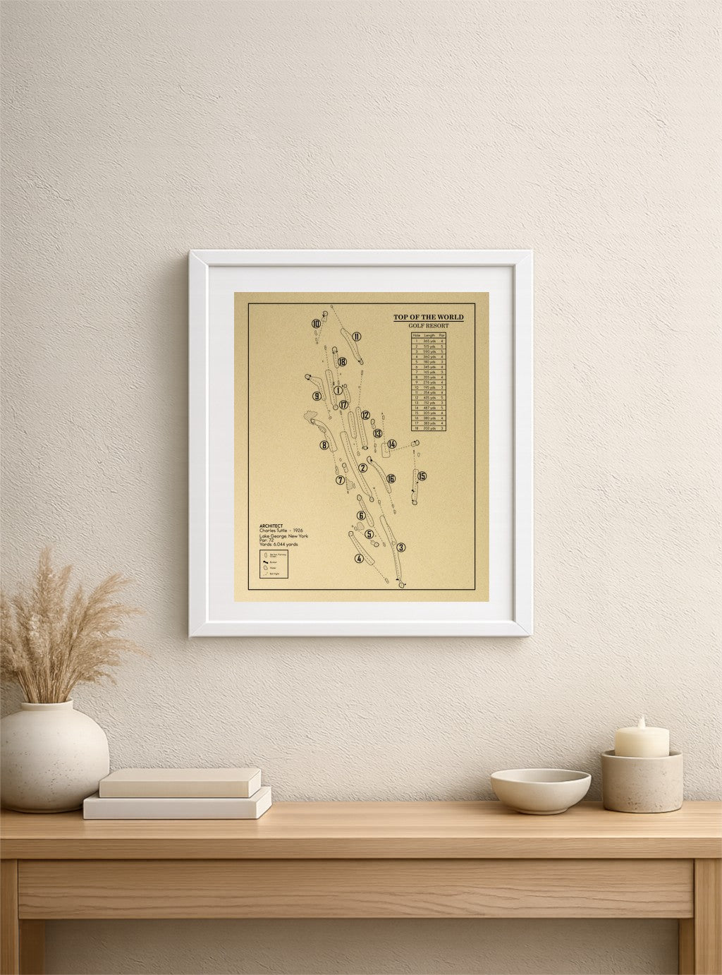 Top of the World Golf Resort Outline (Print)