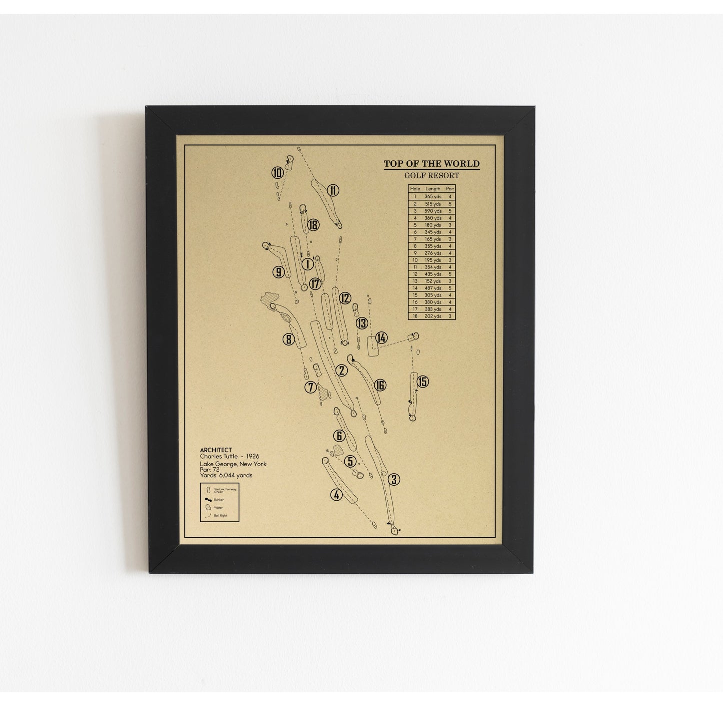 Top of the World Golf Resort Outline (Print)