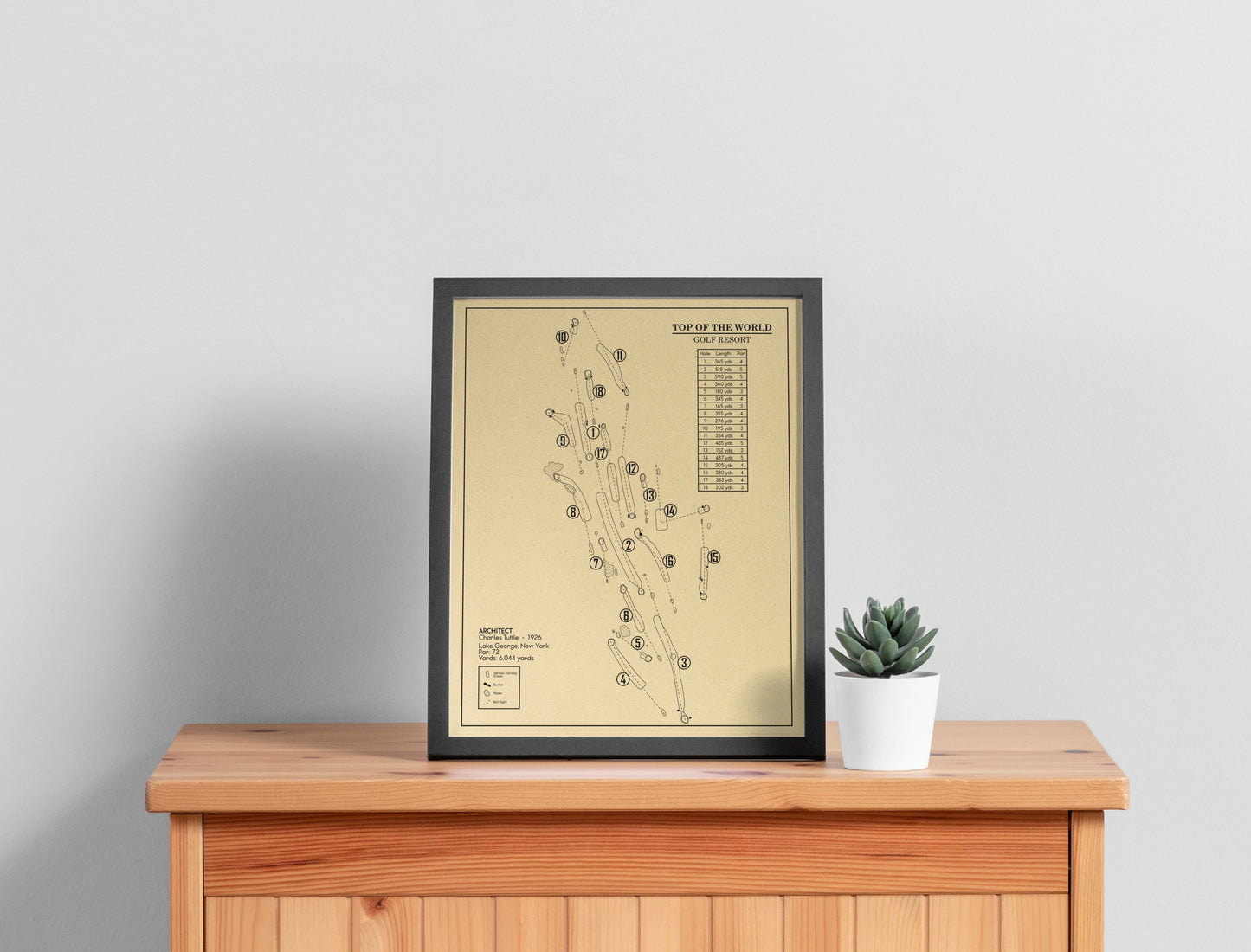 Top of the World Golf Resort Outline (Print)