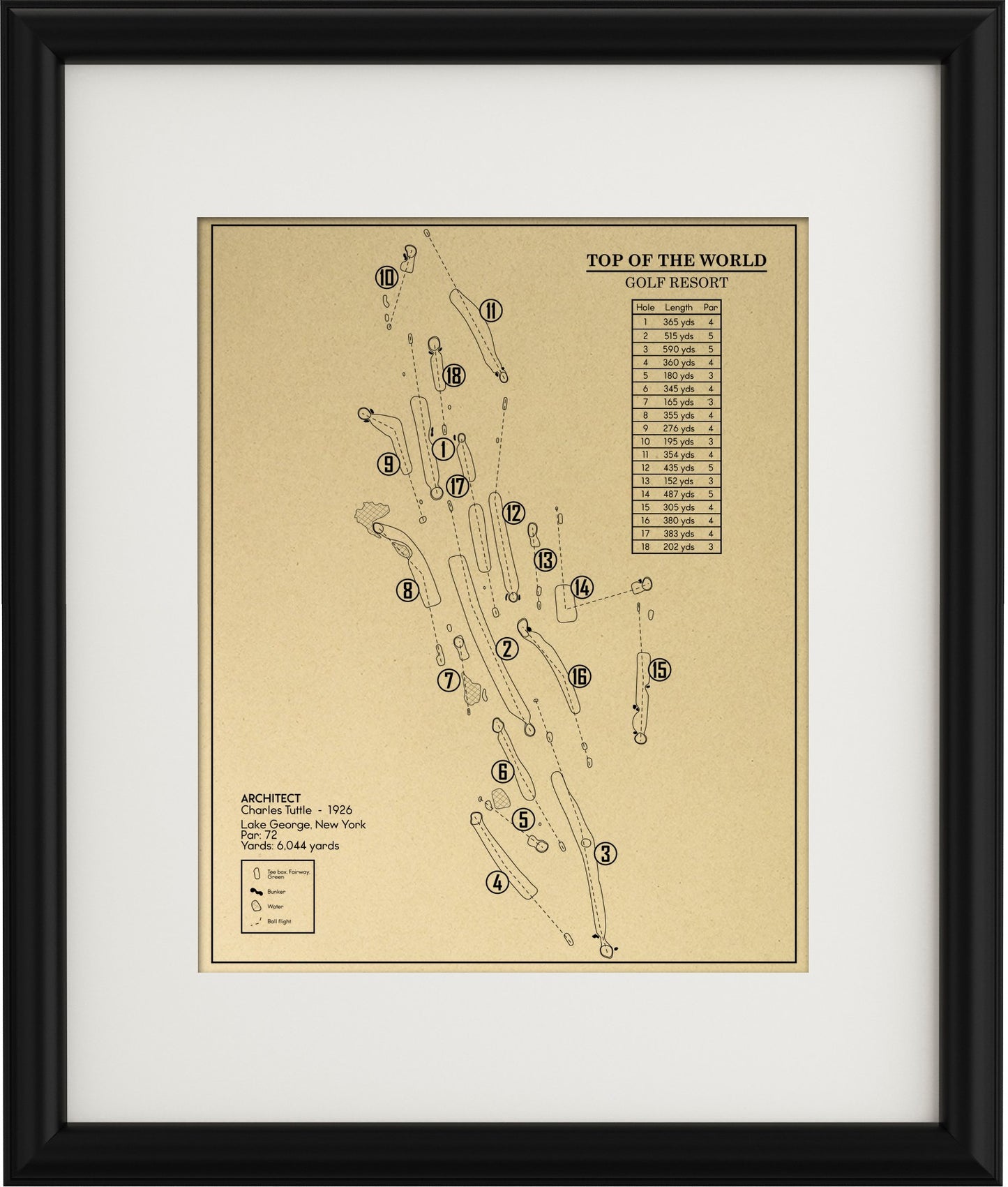 Top of the World Golf Resort Outline (Print)