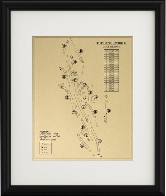 Top of the World Golf Resort Outline (Print)
