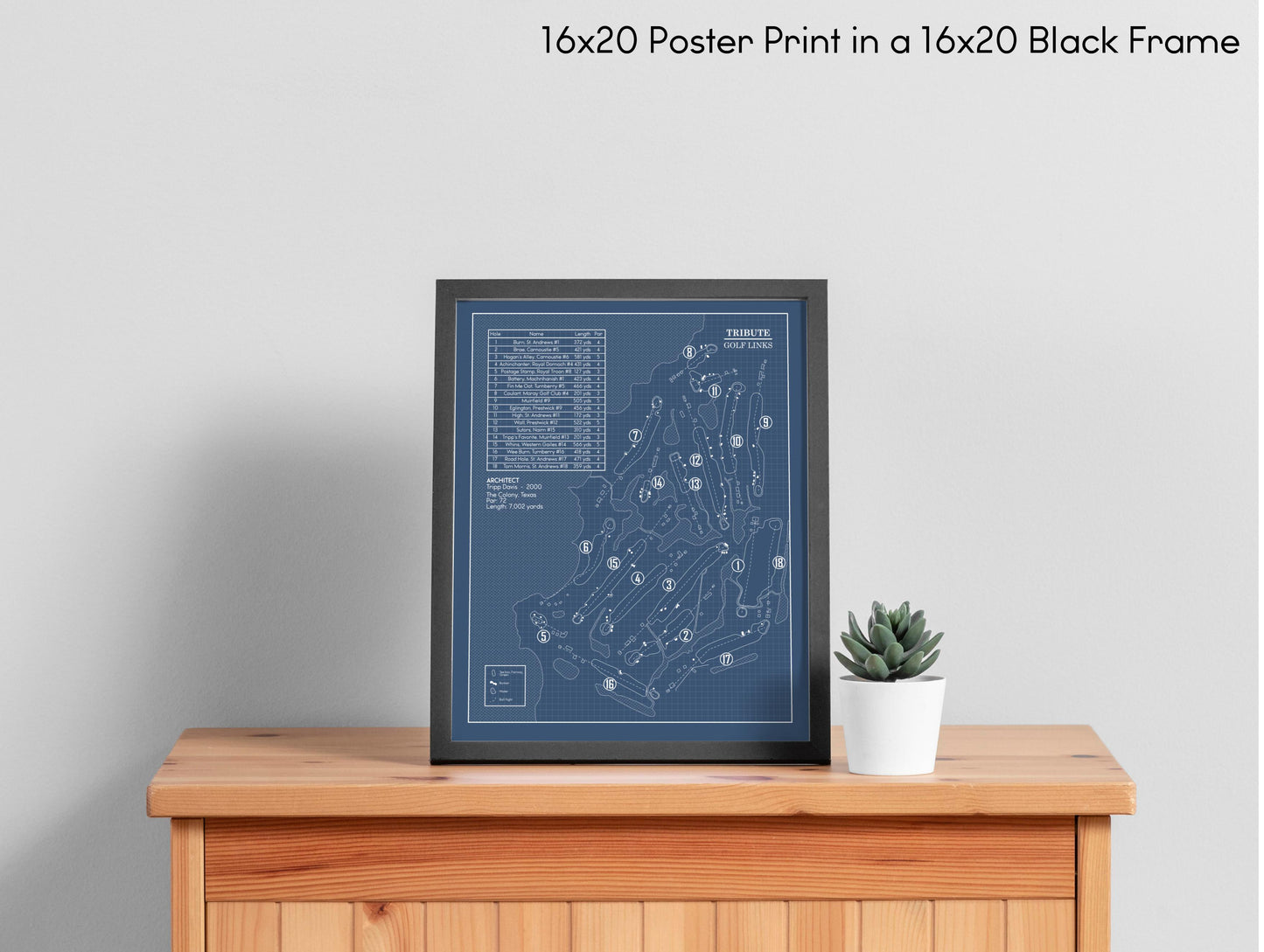 Tribute Golf Club Blueprint (Print)